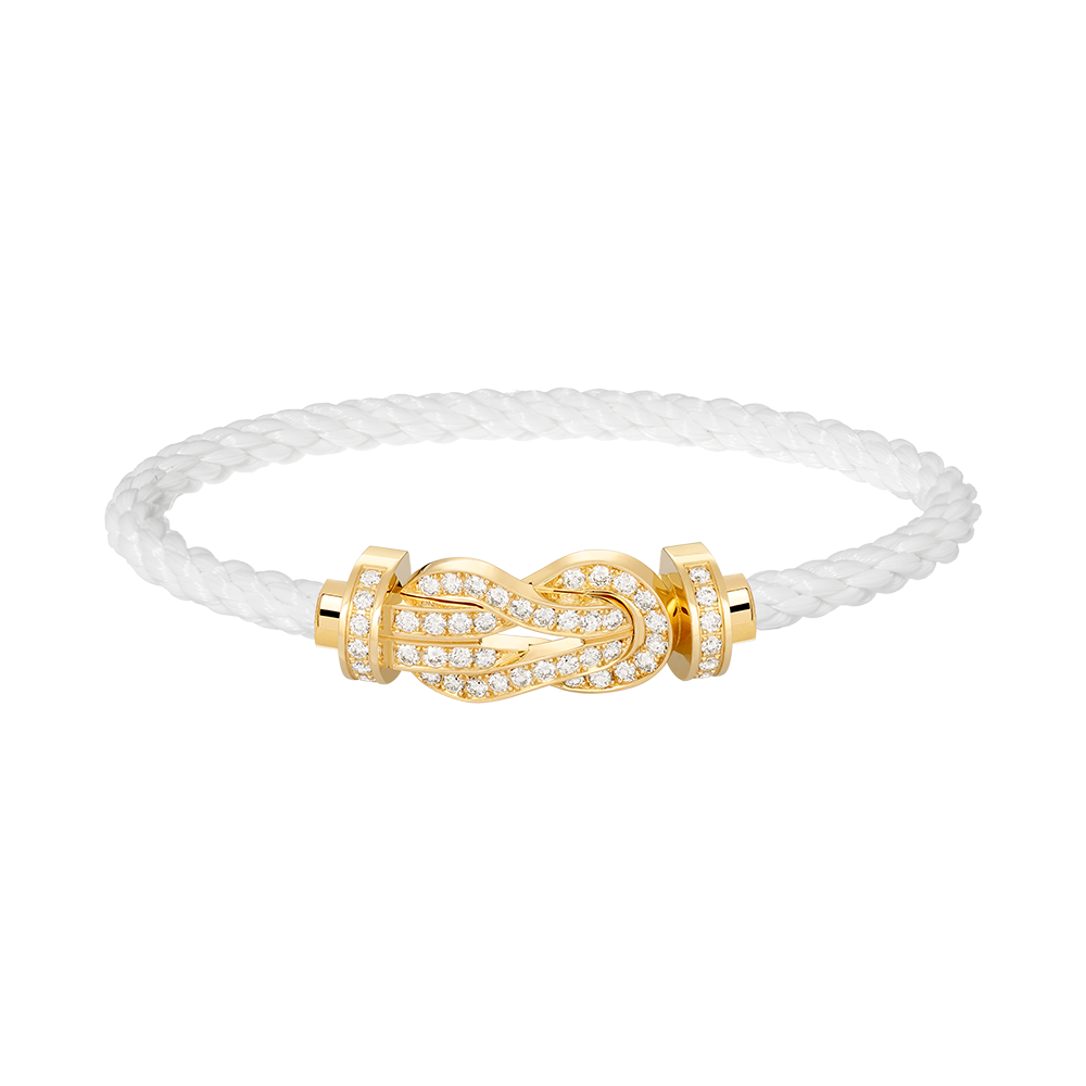 Mysitc CHANCE LARGE 8 FIGURE BUCKLE FULLDIAMOND BRACELET GOLD