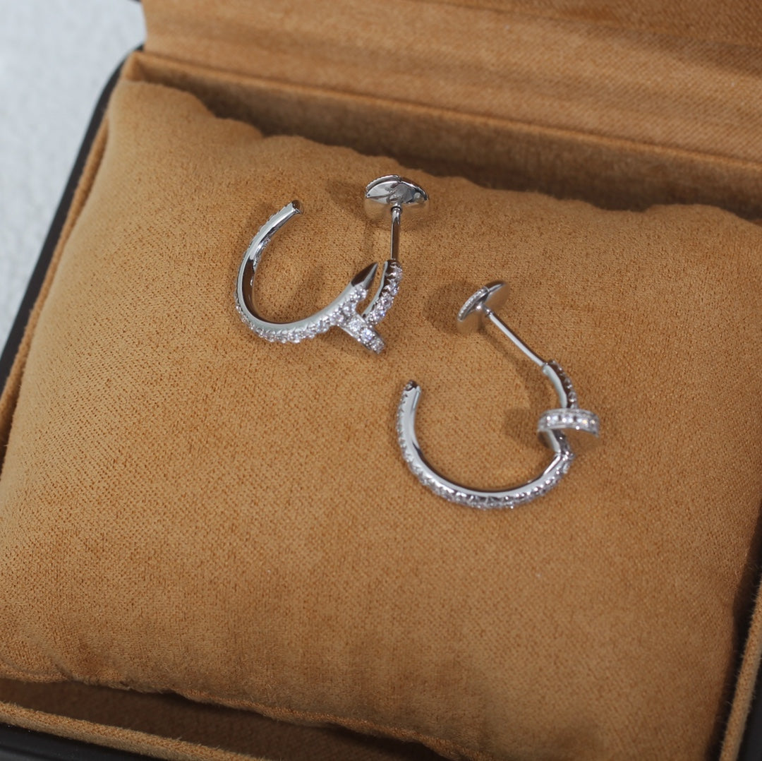 Mystische JUSTE OHRRINGE 12.75MM SILBER DIAMANT
