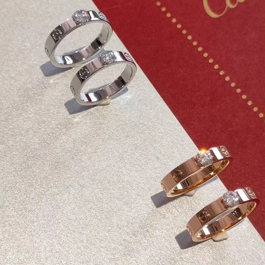 Mysitc LOVE RING 3.6MM 1 BIG DIAMOND