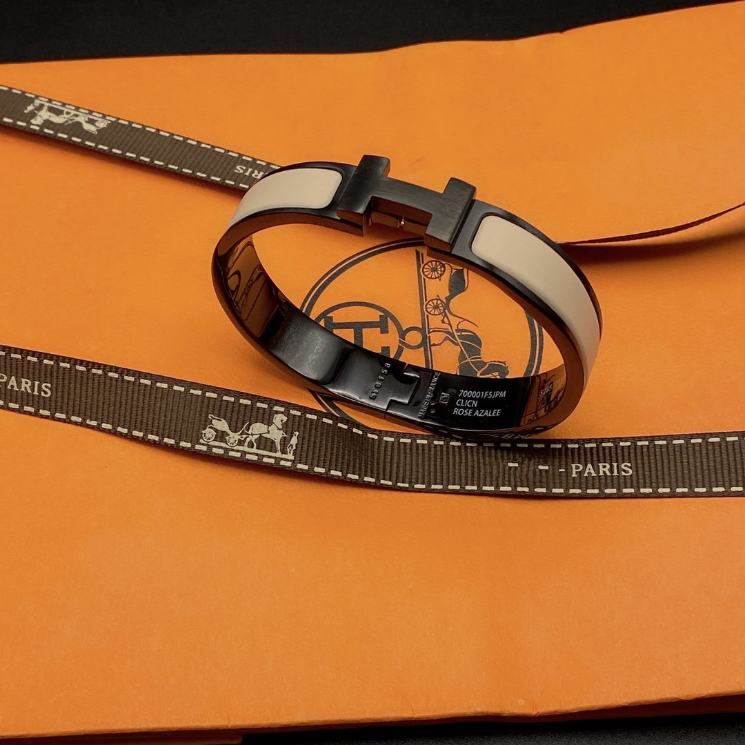 Mysitc H BRACELET 12MM BLACK BEIGE CERAMIC