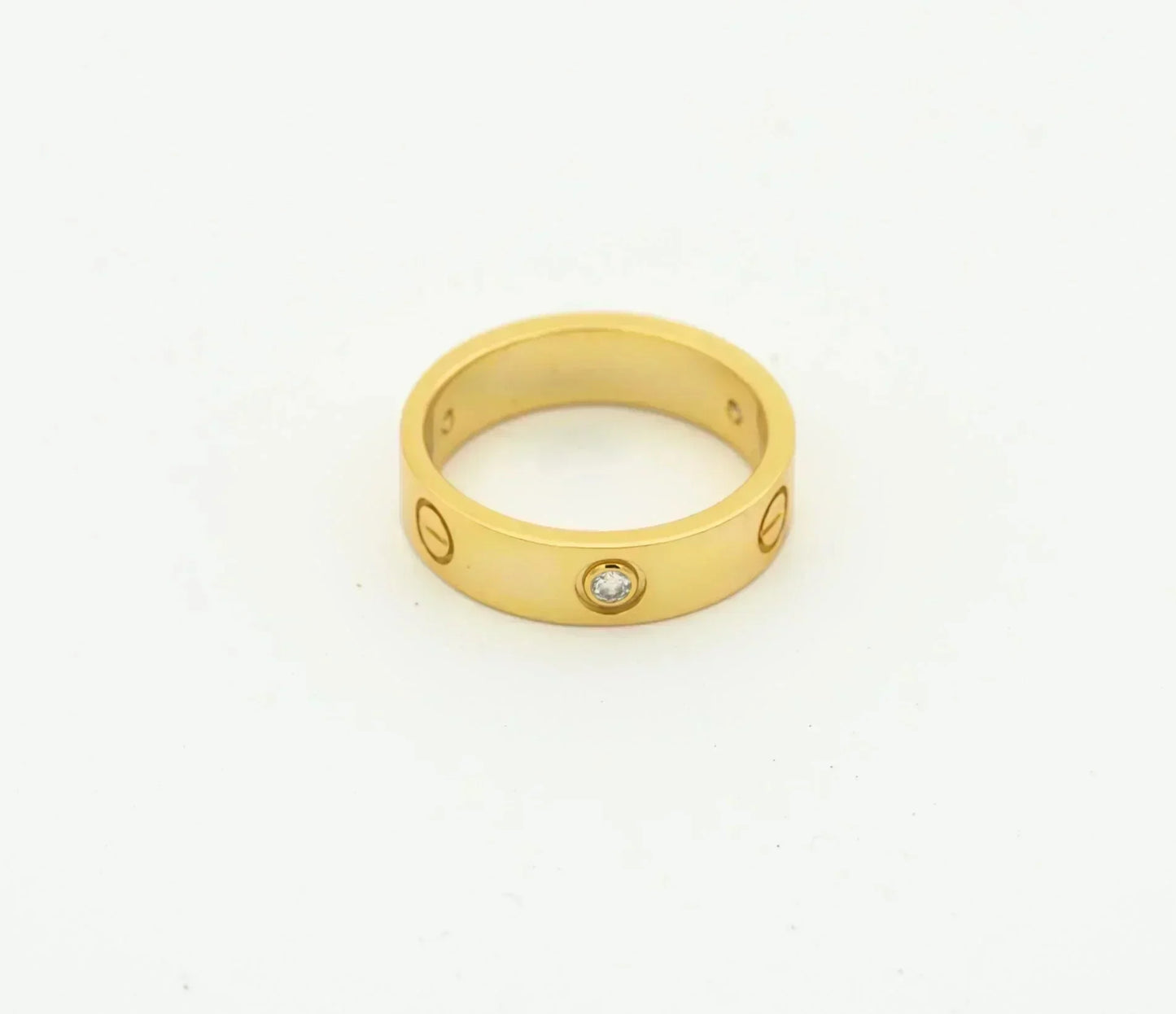 Mystischer LIEBESRING 4MM 1 DIAMANT GOLD