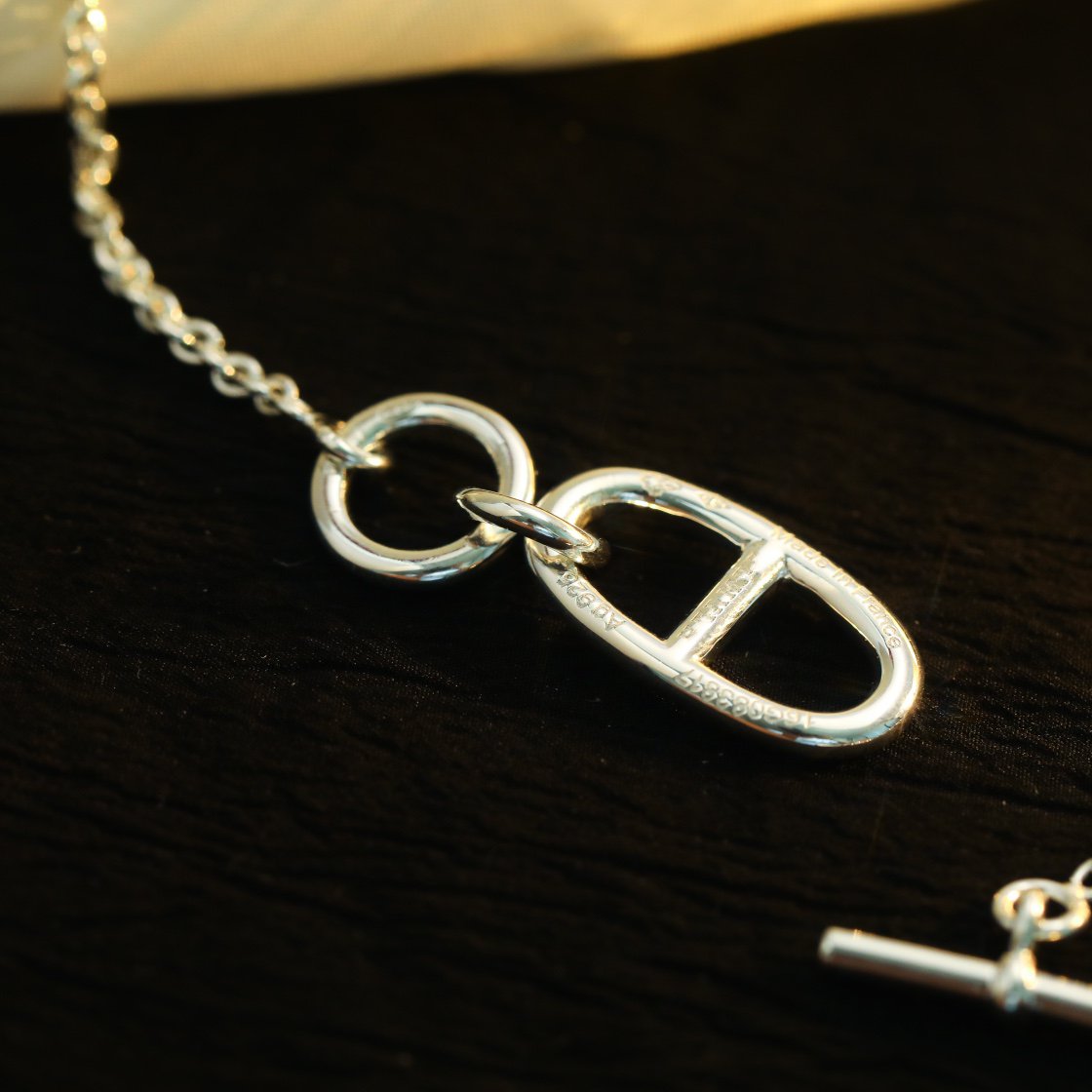 Mysitc HM CHAINE D'ANCRE PENDANT NECKLACE STERLING SILVER