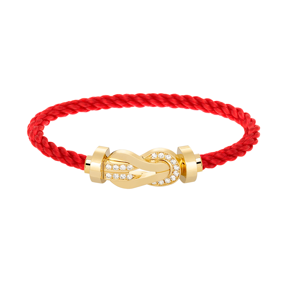 Mysitc CHANCE LARGE 8 FIGURE BUCKLE HALF DIAMOND BRACELET GOLD