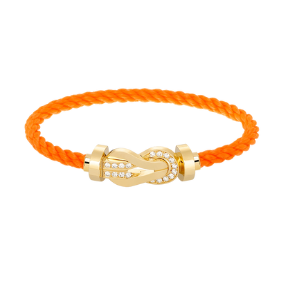 Mysitc CHANCE LARGE 8 FIGURE BUCKLE HALF DIAMOND BRACELET GOLD