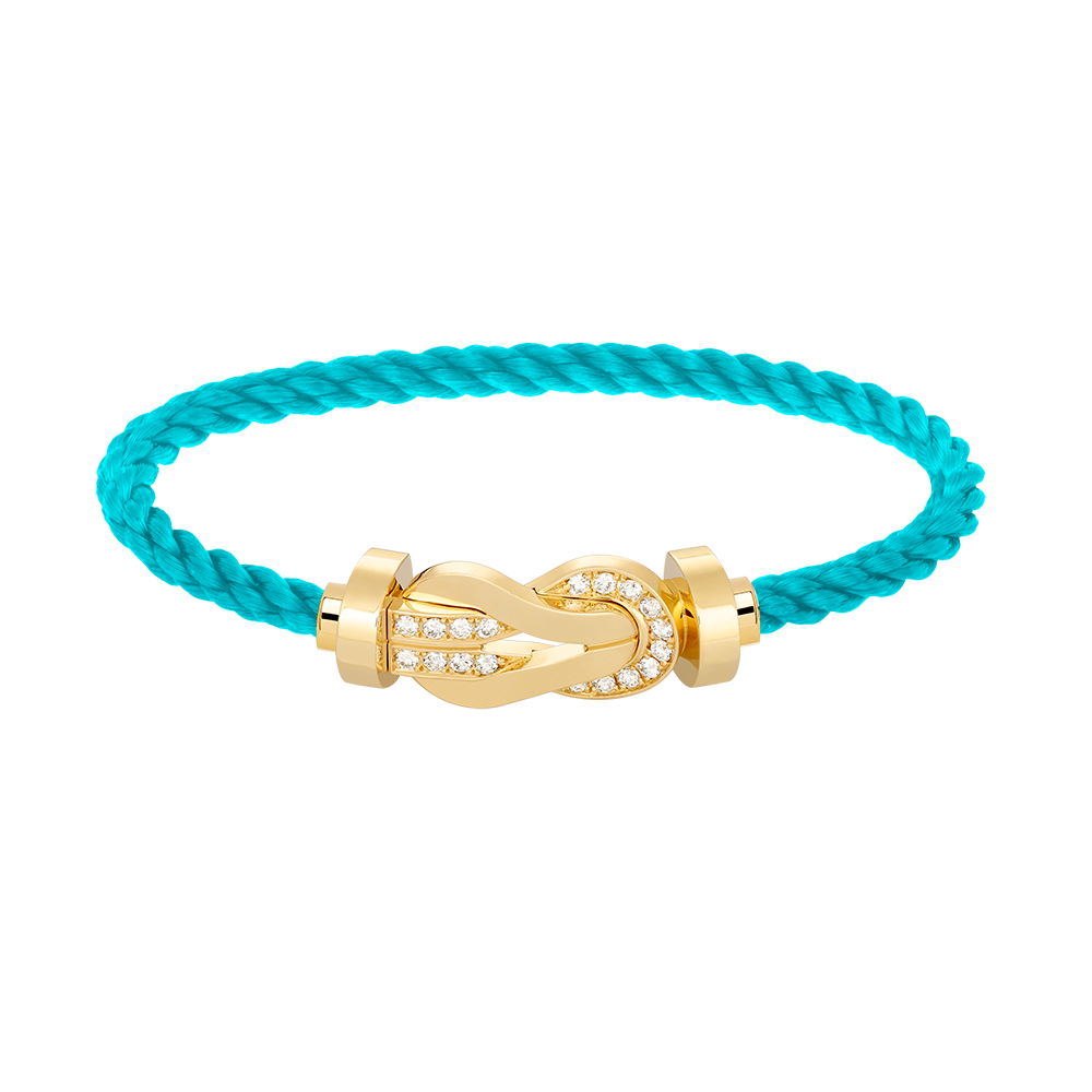 Mysitc CHANCE LARGE 8 FIGURE BUCKLE HALF DIAMOND BRACELET GOLD