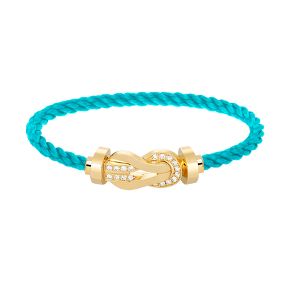 Mysitc CHANCE LARGE 8 FIGURE BUCKLE HALF DIAMOND BRACELET GOLD