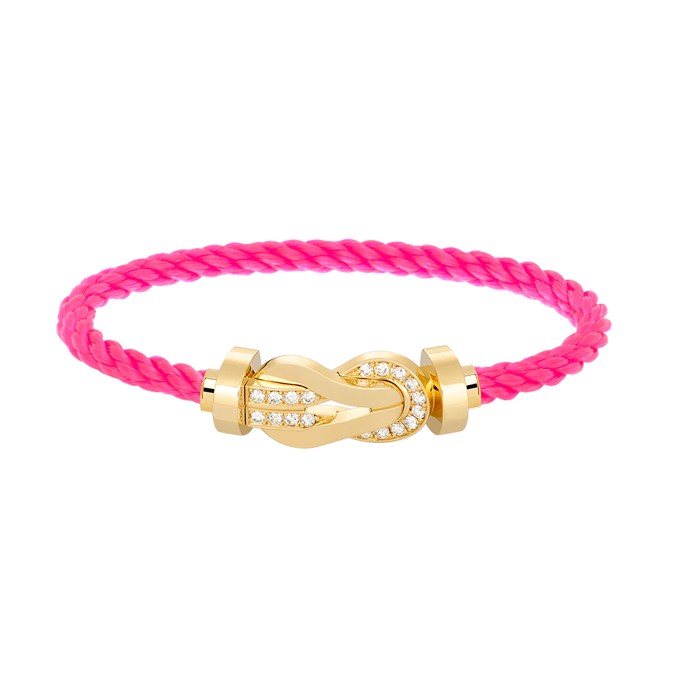 Mysitc CHANCE LARGE 8 FIGURE BUCKLE HALF DIAMOND BRACELET GOLD
