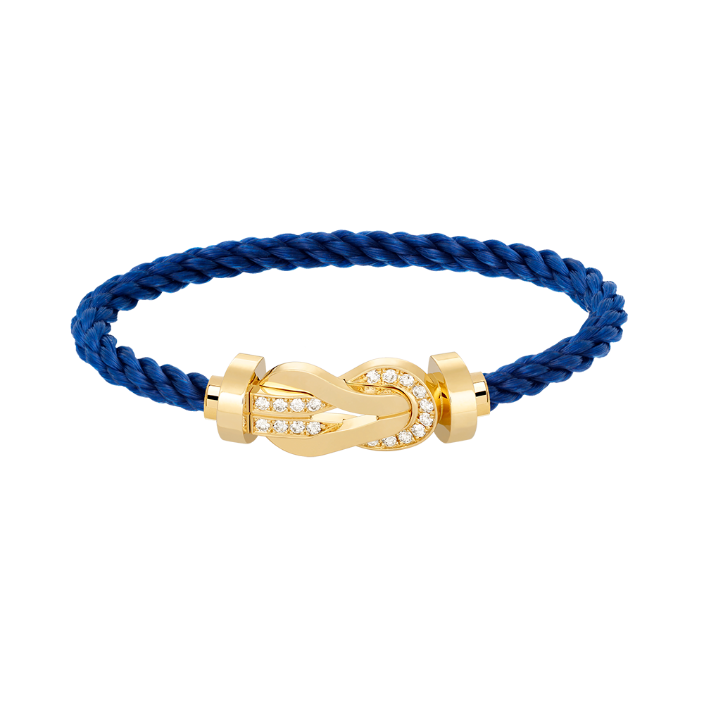 Mysitc CHANCE LARGE 8 FIGURE BUCKLE HALF DIAMOND BRACELET GOLD