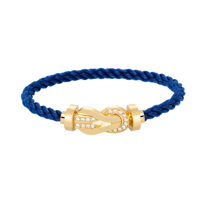 Mysitc CHANCE LARGE 8 FIGURE BUCKLE HALF DIAMOND BRACELET GOLD