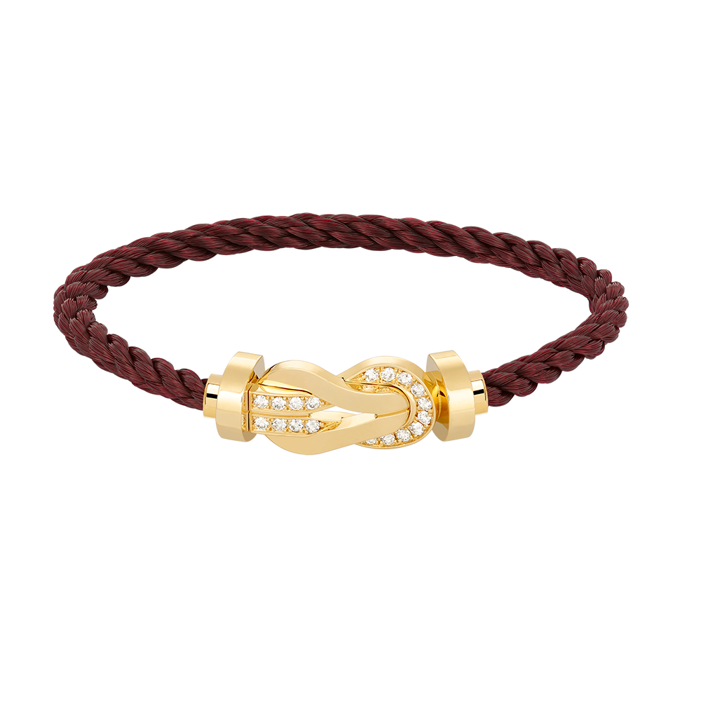 Mysitc CHANCE LARGE 8 FIGURE BUCKLE HALF DIAMOND BRACELET GOLD