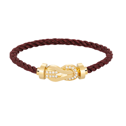 Mysitc CHANCE LARGE 8 FIGURE BUCKLE HALF DIAMOND BRACELET GOLD