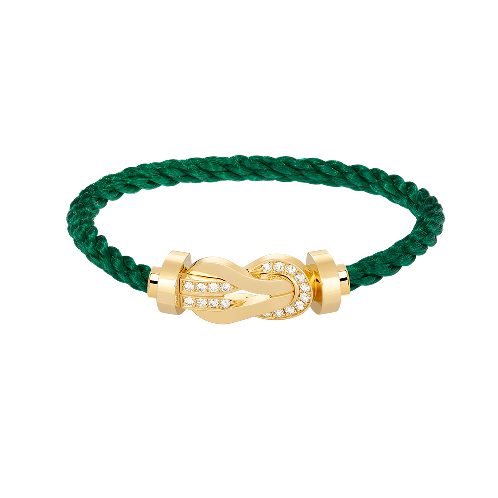 Mysitc CHANCE LARGE 8 FIGURE BUCKLE HALF DIAMOND BRACELET GOLD