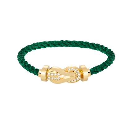 Mysitc CHANCE LARGE 8 FIGURE BUCKLE HALF DIAMOND BRACELET GOLD
