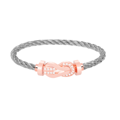 Mysitc CHANCE LARGE 8 FIGURE BUCKLE HALF DIAMOND BRACELET ROSE GOLD