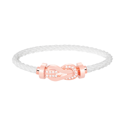 Mysitc CHANCE LARGE 8 FIGURE BUCKLE HALF DIAMOND BRACELET ROSE GOLD