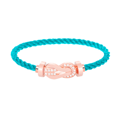 Mysitc CHANCE LARGE 8 FIGURE BUCKLE HALF DIAMOND BRACELET ROSE GOLD