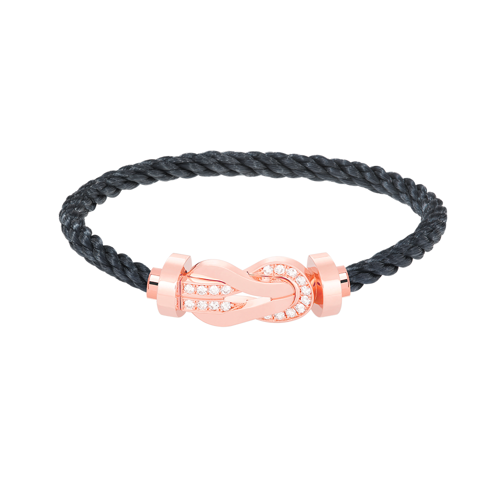 Mysitc CHANCE LARGE 8 FIGURE BUCKLE HALF DIAMOND BRACELET ROSE GOLD