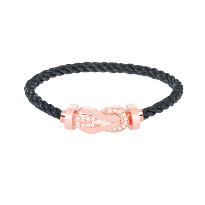 Mysitc CHANCE LARGE 8 FIGURE BUCKLE HALF DIAMOND BRACELET ROSE GOLD