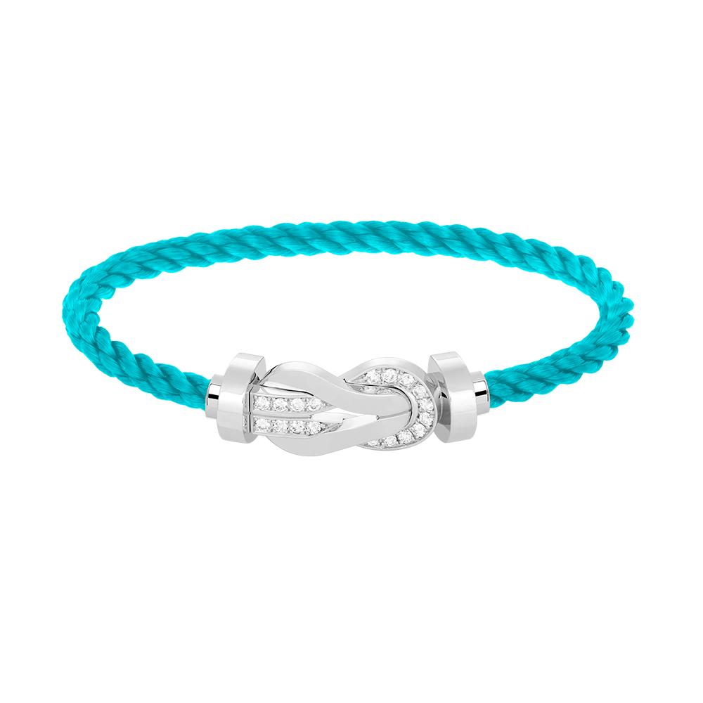 Mysitc CHANCE LARGE 8 FIGURE BUCKLE HALF DIAMOND BRACELET SILVER