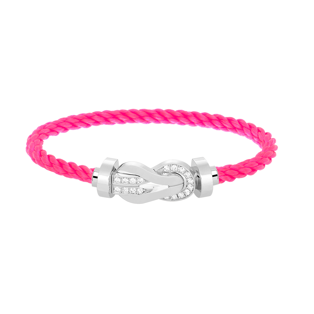 Mysitc CHANCE LARGE 8 FIGURE BUCKLE HALF DIAMOND BRACELET SILVER