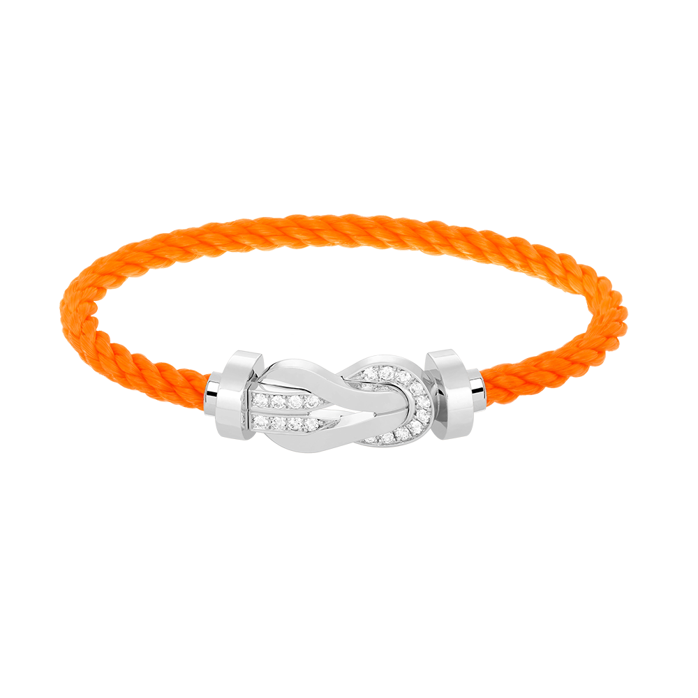 Mysitc CHANCE LARGE 8 FIGURE BUCKLE HALF DIAMOND BRACELET SILVER