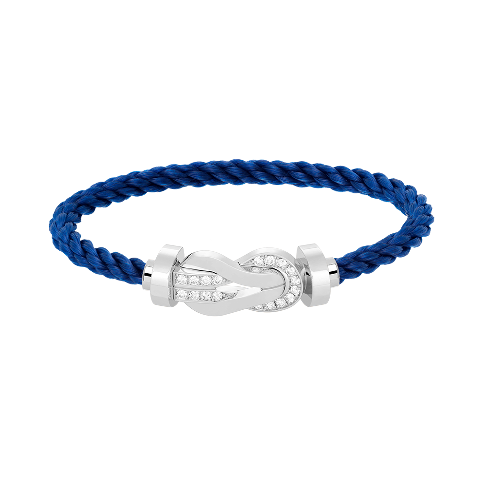 Mysitc CHANCE LARGE 8 FIGURE BUCKLE HALF DIAMOND BRACELET SILVER