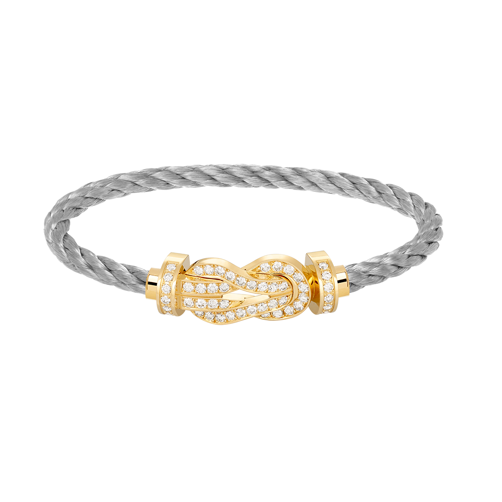Mysitc CHANCE LARGE 8 FIGURE BUCKLE FULLDIAMOND BRACELET GOLD