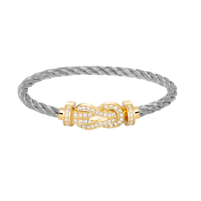 Mysitc CHANCE LARGE 8 FIGURE BUCKLE FULLDIAMOND BRACELET GOLD