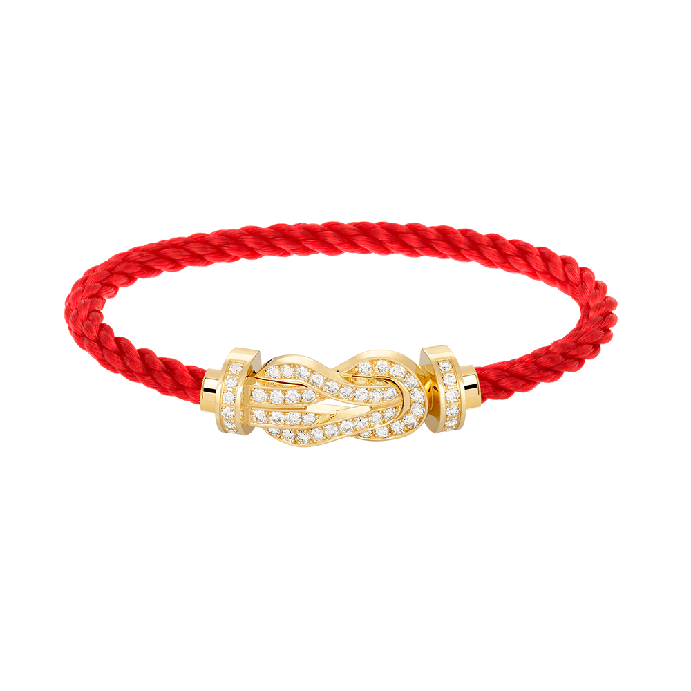 Mysitc CHANCE LARGE 8 FIGURE BUCKLE FULLDIAMOND BRACELET GOLD