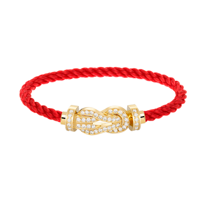 Mysitc CHANCE LARGE 8 FIGURE BUCKLE FULLDIAMOND BRACELET GOLD