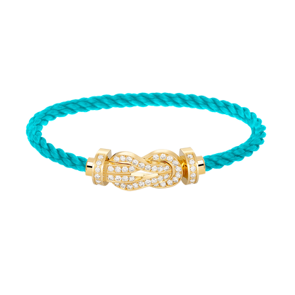 Mysitc CHANCE LARGE 8 FIGURE BUCKLE FULLDIAMOND BRACELET GOLD