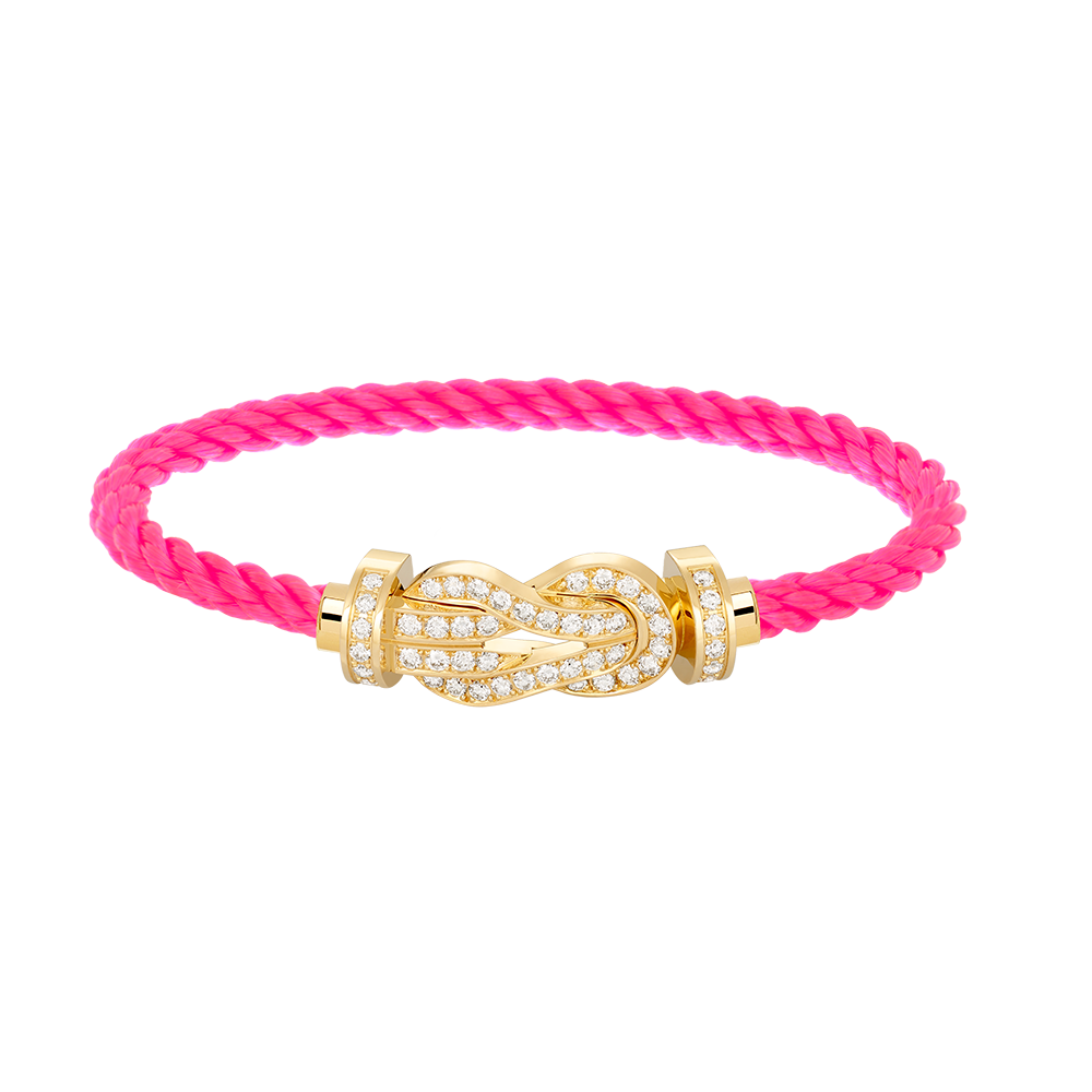 Mysitc CHANCE LARGE 8 FIGURE BUCKLE FULLDIAMOND BRACELET GOLD