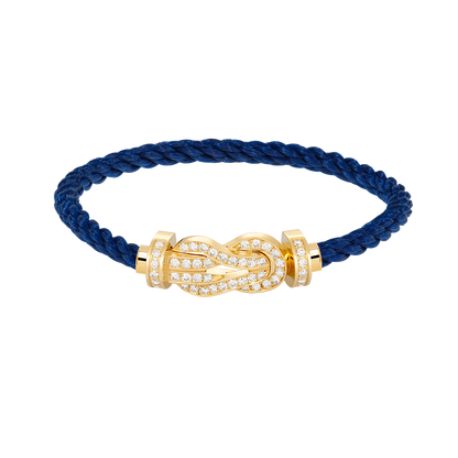Mysitc CHANCE LARGE 8 FIGURE BUCKLE FULLDIAMOND BRACELET GOLD