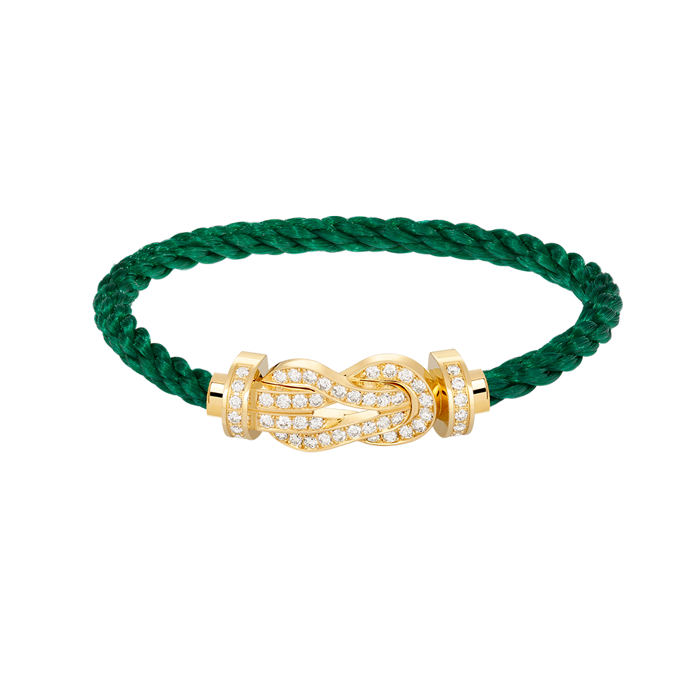 Mysitc CHANCE LARGE 8 FIGURE BUCKLE FULLDIAMOND BRACELET GOLD