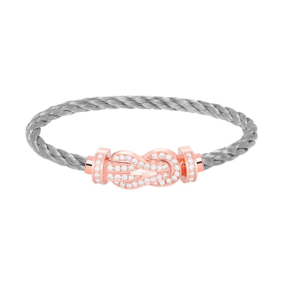 Mysitc CHANCE LARGE 8 FIGURE BUCKLE FULL DIAMOND BRACELET ROSE GOLD