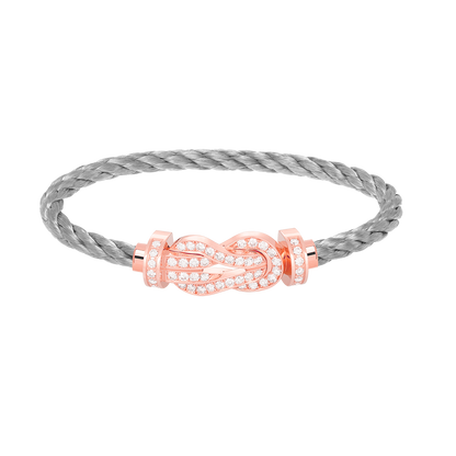 Mysitc CHANCE LARGE 8 FIGURE BUCKLE FULL DIAMOND BRACELET ROSE GOLD