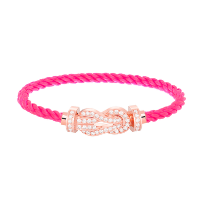 Mysitc CHANCE LARGE 8 FIGURE BUCKLE FULL DIAMOND BRACELET ROSE GOLD