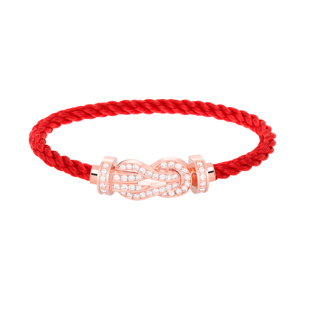 Mysitc CHANCE LARGE 8 FIGURE BUCKLE FULL DIAMOND BRACELET ROSE GOLD