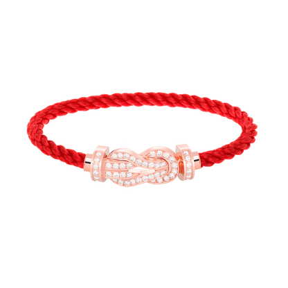 Mysitc CHANCE LARGE 8 FIGURE BUCKLE FULL DIAMOND BRACELET ROSE GOLD