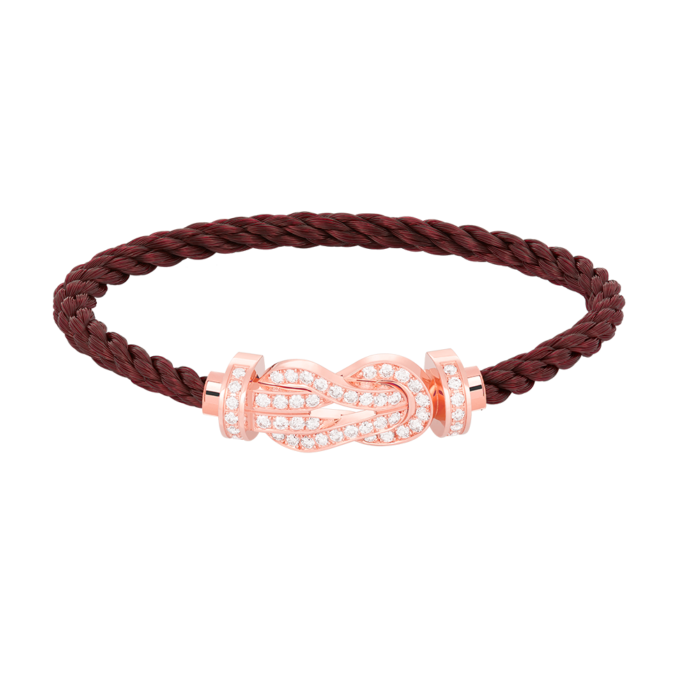Mysitc CHANCE LARGE 8 FIGURE BUCKLE FULL DIAMOND BRACELET ROSE GOLD