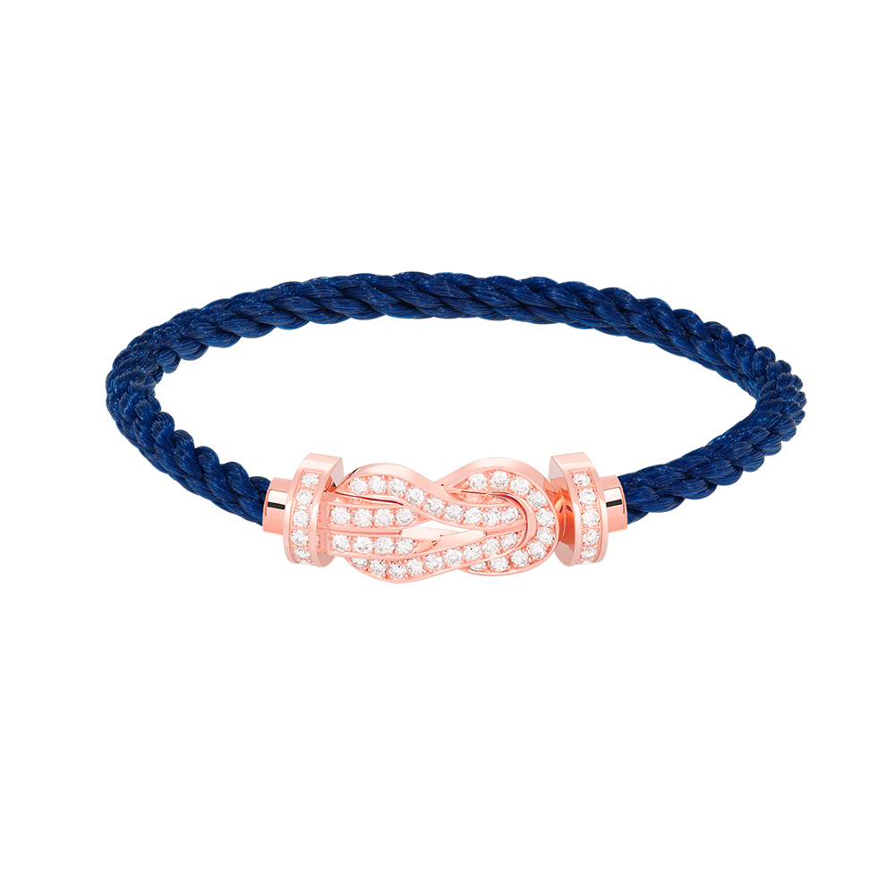 Mysitc CHANCE LARGE 8 FIGURE BUCKLE FULL DIAMOND BRACELET ROSE GOLD