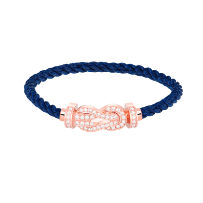 Mysitc CHANCE LARGE 8 FIGURE BUCKLE FULL DIAMOND BRACELET ROSE GOLD