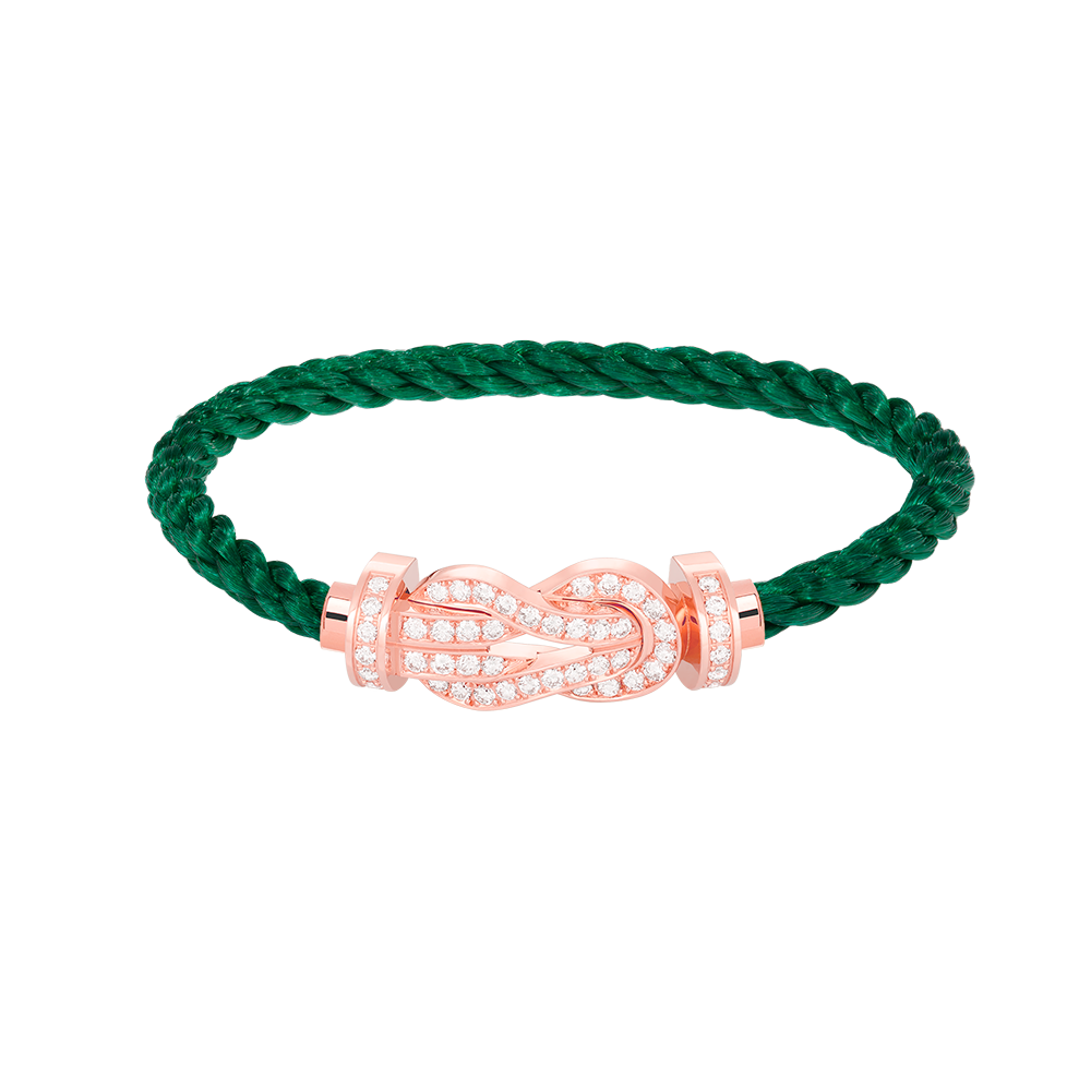 Mysitc CHANCE LARGE 8 FIGURE BUCKLE FULL DIAMOND BRACELET ROSE GOLD