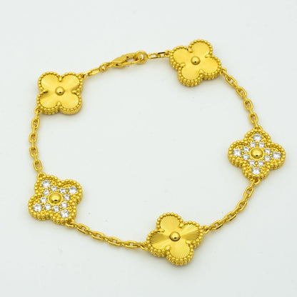 [Mysitc ]New  CLOVER 5 MOTIF LASER BRACELET COLLECTION
