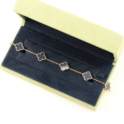 [Mysitc ]New CLOVER 5 MOTIF ONYXS BRACELET COLLECTION