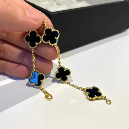 [Mysitc ]New CLOVER 5 MOTIF ONYXS BRACELET COLLECTION