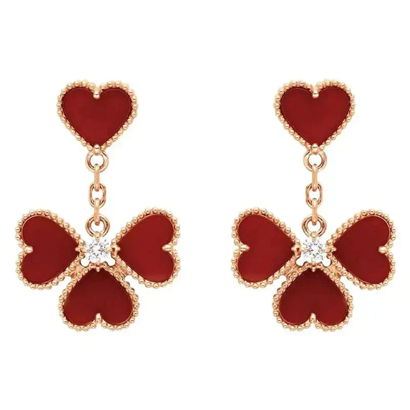 Mysitc SWEET CLOVER CARNELIAN EARRINGS