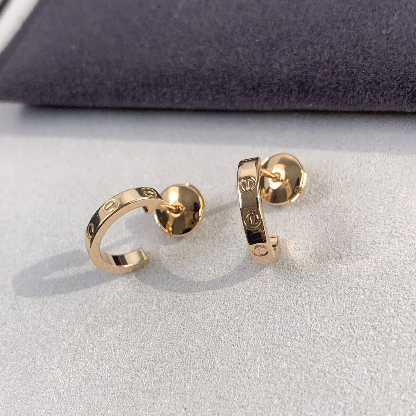 Mysitc LOVE EARRINGS 2.65MM PINK GOLD