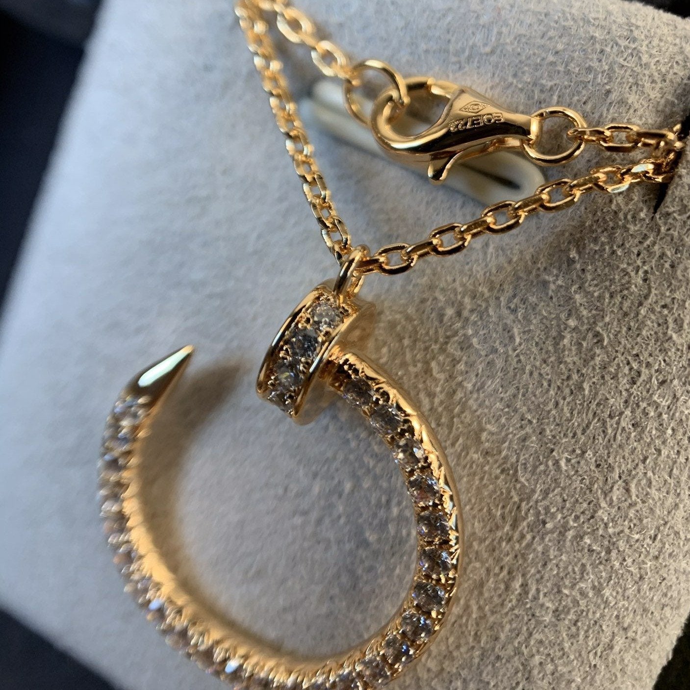 Mysitc JUSTE NECKLACE PINK GOLD DIAMONDS