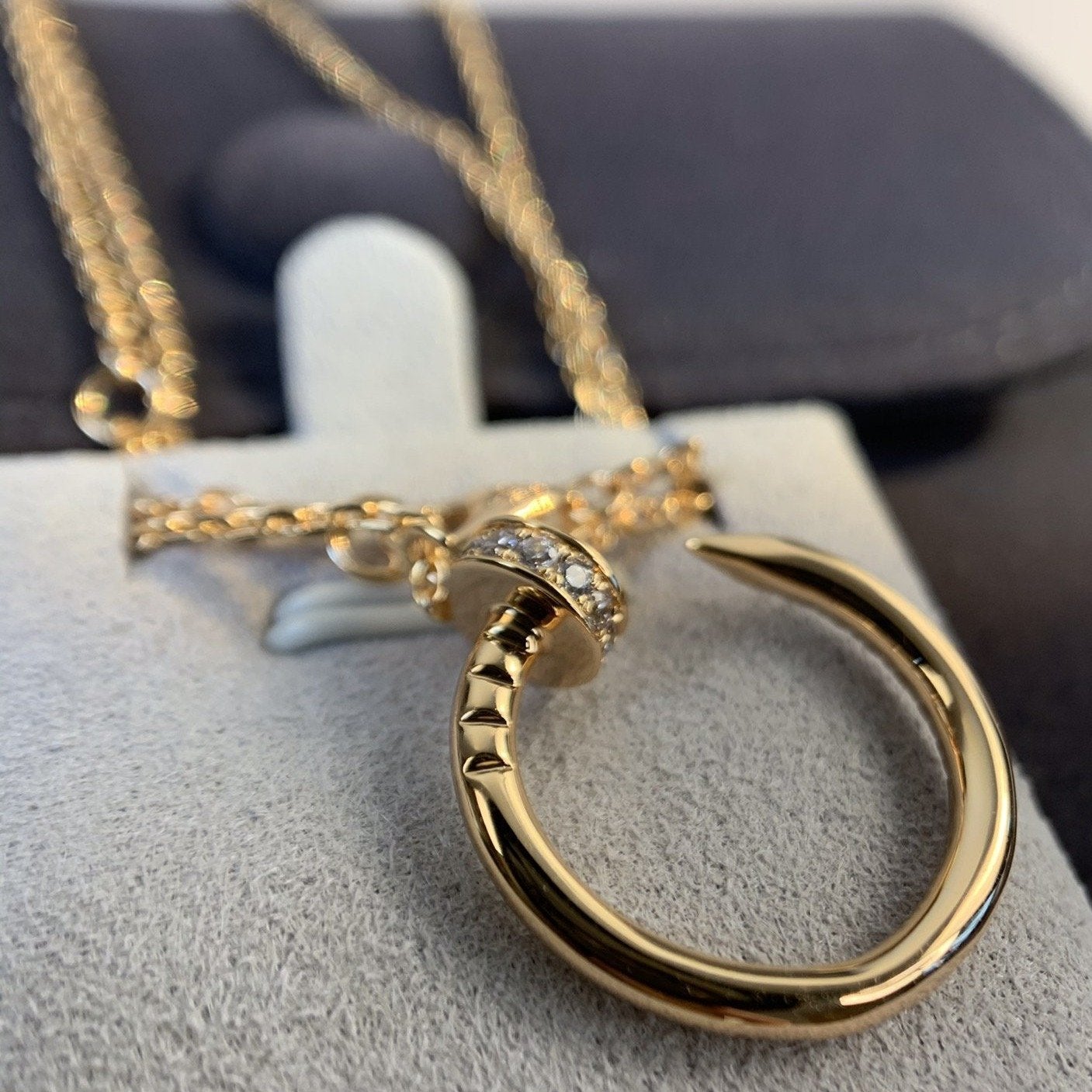 Mysitc JUSTE NECKLACE PINK GOLD DIAMONDS